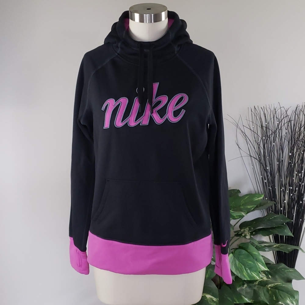 Black hooded sweatshirt
